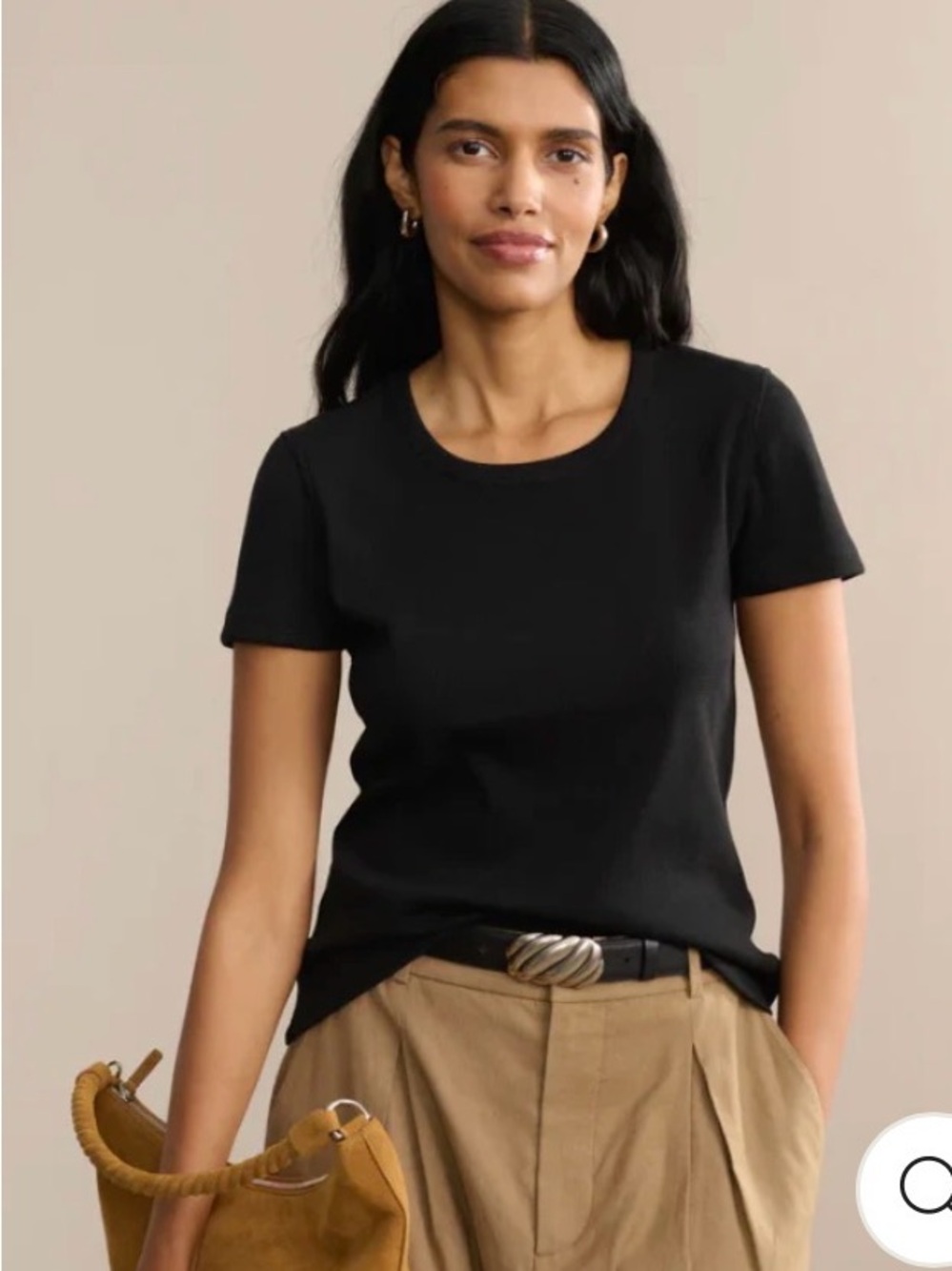NWT Jenni Kayne Rib Tee - Black